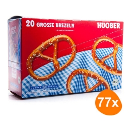 Huober Brezel - Grote Pretzels - 77x 400g