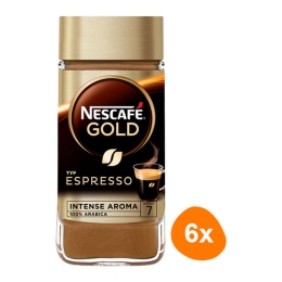 Nescafé - Gold Espresso Oploskoffie - 6x 100g