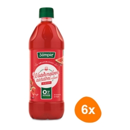 Slimpie - Watermeloen Aardbei Siroop - 6x 650ml