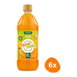 Slimpie - Perzik Peerrr Kids Siroop - 6x 580ml