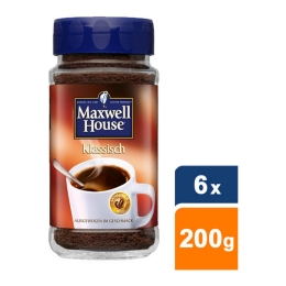 Maxwell House - Classic Oploskoffie - 6x 200g