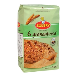 Soubry - Mix voor 6 granenbrood - 5kg