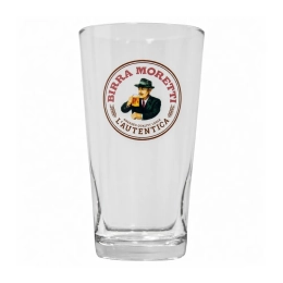 Birra Moretti - Bierglas "Vaasje" 250ml - 6 stuks