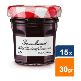 Bonne Maman - Wilde Blauwe bes - conserven - 15 x 30gr