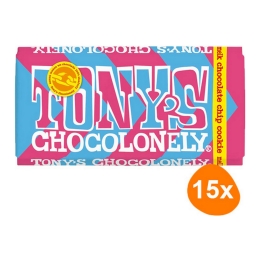 Tony's Chocolonely - Melk Chocolate Chip Cookie - 15x 180g