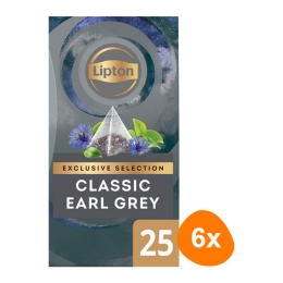 Lipton - Exclusive Selection Classic Earl Grey - 6x 25 zakjes