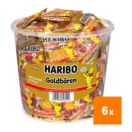 Haribo - Goudberen - 6x 100 Mini zakjes