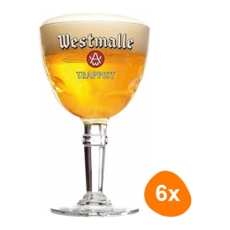 Westmalle - Bierglas Trappist 330ml - 6 stuks