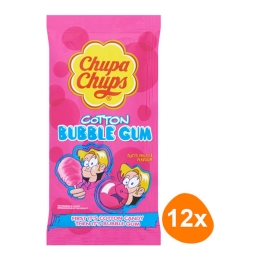 Chupa Chups - Cotton Bubble Gum Tutti Frutti - 12 stuks