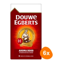 Dou­we Eg­berts Aro­ma rood snel­fil­ter - 6x 500g