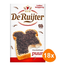 De Ruijter - Chocoladehagel puur - 18x 390g