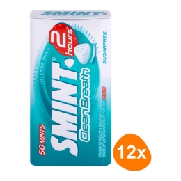 Smint - Clean Breath Intense Mint - 12x 50 stuks