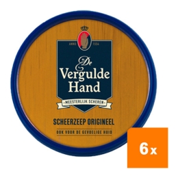 De Vergulde Hand - Orginele Scheerzeeptablet - 6x 75g