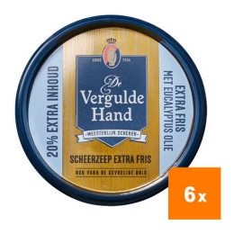 De Vergulde Hand - Scheerzeeptablet extra fris - 6x 75gr