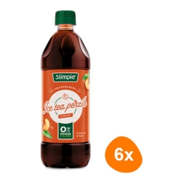 Slimpie - Ice tea Perzik Siroop - 6x 650ml