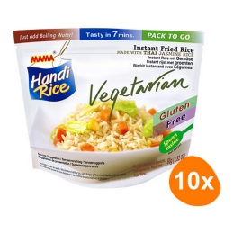 Mama Handi Rice - Instant Gebakken jasmijnrijst Vegetarisch - 10 zakjes