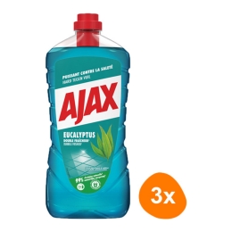 Ajax - Allesreiniger Eucalyptus - 3x 1,25ltr