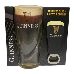 Guinness - Bierglas "Harp Gravity" & Flesopener Cadeauset