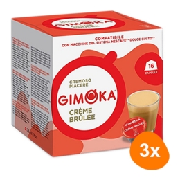 Gimoka - Creme Brulee - 3x 16 Capsules