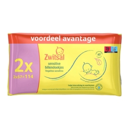 Zwitsal - Sensitive Billendoekjes - 114 stuks