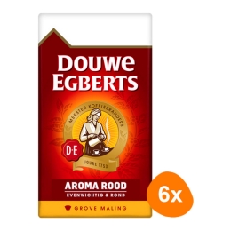Dou­we Eg­berts - Aro­ma rood (grove maling) - 6x 500g