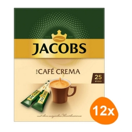 Jacobs - Typ Café Crema Oploskoffie - 12x 25 sticks