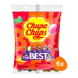 Chupa Chups - Lolly's The Best Of (Navulzak) - 6x 250 stuks