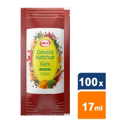 Hela - Curry Kruiden Ketchup Mild (Delikat) - 100x 17ml (20g)