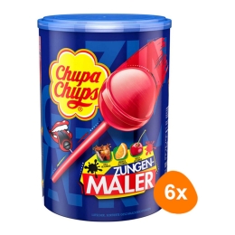 Chupa Chups - Lolly's Tongue Painter - 6x 100 stuks