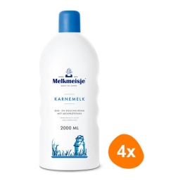Melkmeisje - Bad & douche Crème Karnemelk - 4x 2ltr