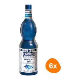 Fabbri - Mixybar Tropical Blue Siroop - 6x 1ltr