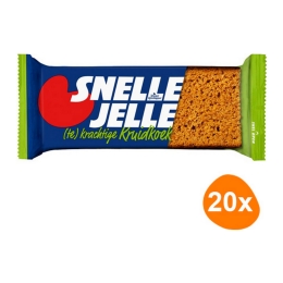 Snelle Jelle - Kruidkoek Naturel - 20 stuks