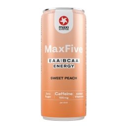 Maxi Nutrition - Maxfive Energy Peach Blik - 12x 330ml
