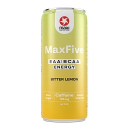 Maxi Nutrition - Maxfive Energy Bitter Lemon Blik - 12x 330ml