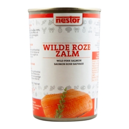 Nestor - Fancy Wilde Roze Zalm Blik - 425g