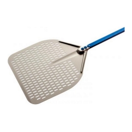 Gi.Metal - Pizzaschep Aliminium rechthoekig geperforeerd (32RF) - 33x33 cm