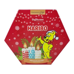 Haribo - Adventskalender Votieven en Theelichtjes Geurkaarsen