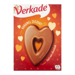 Verkade - Hart van Chocolade Karamel Zeezout - 135g