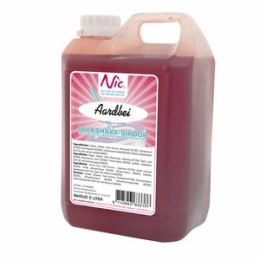 Nic - Milkshakesiroop Aardbei - 2 liter