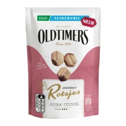 Oldtimers - Zoethout Rotsjes Suikervrij - 12x 100g