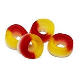 7 Stick - Jellies Sweet Peach Rings - 1kg