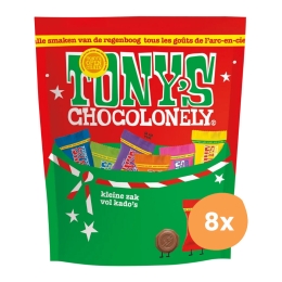 Tony's Chocolonely - Kerstpouch Mix - 8x 126g