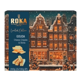 Roka - Gouda Cheese Crispies & Sticks Doos - 8 x 200 gram