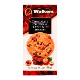 Walkers - Walker's Choc Chunk & Hazelnut Biscuits - 12 x 150 gram