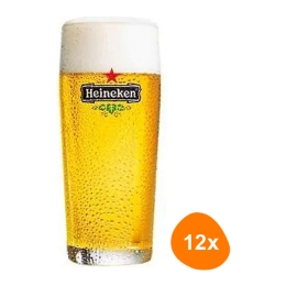 Heineken - Bierglas "Fluit" 220 ml - 12 stuks