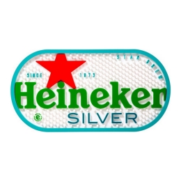 Heineken - Barmat Silver (23cm x 16.5cm)