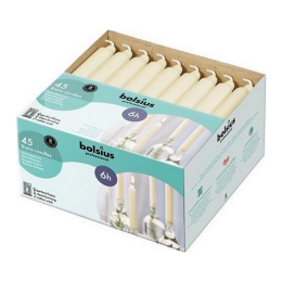 Bolsius - Bistro kaarsen wit - 45 stuks