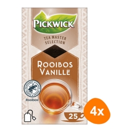 Pickwick - Tea Master Selection Rooibos Vanille - 4x 25 zakjes
