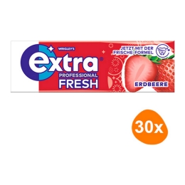 Wrigley's - Extra Professional Fresh Strawberry - 30x 10 stuks