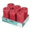Bolsius - Rustieke Stompkaarsen 130/68 - Velvet Red - 6 stuks